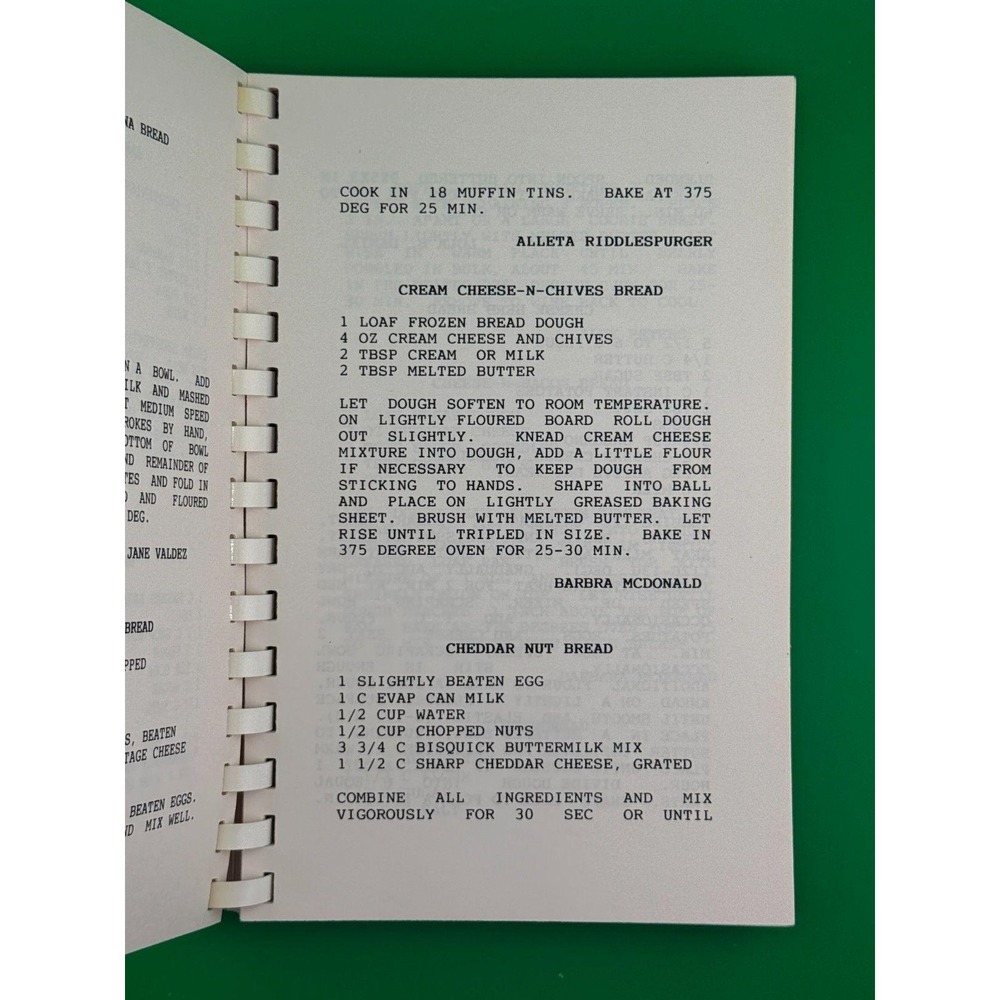 St. Anthony's Hospital Auxiliary Cookbook Amarillo TX 1990 Spiral Recipes - Picture 4 of 12